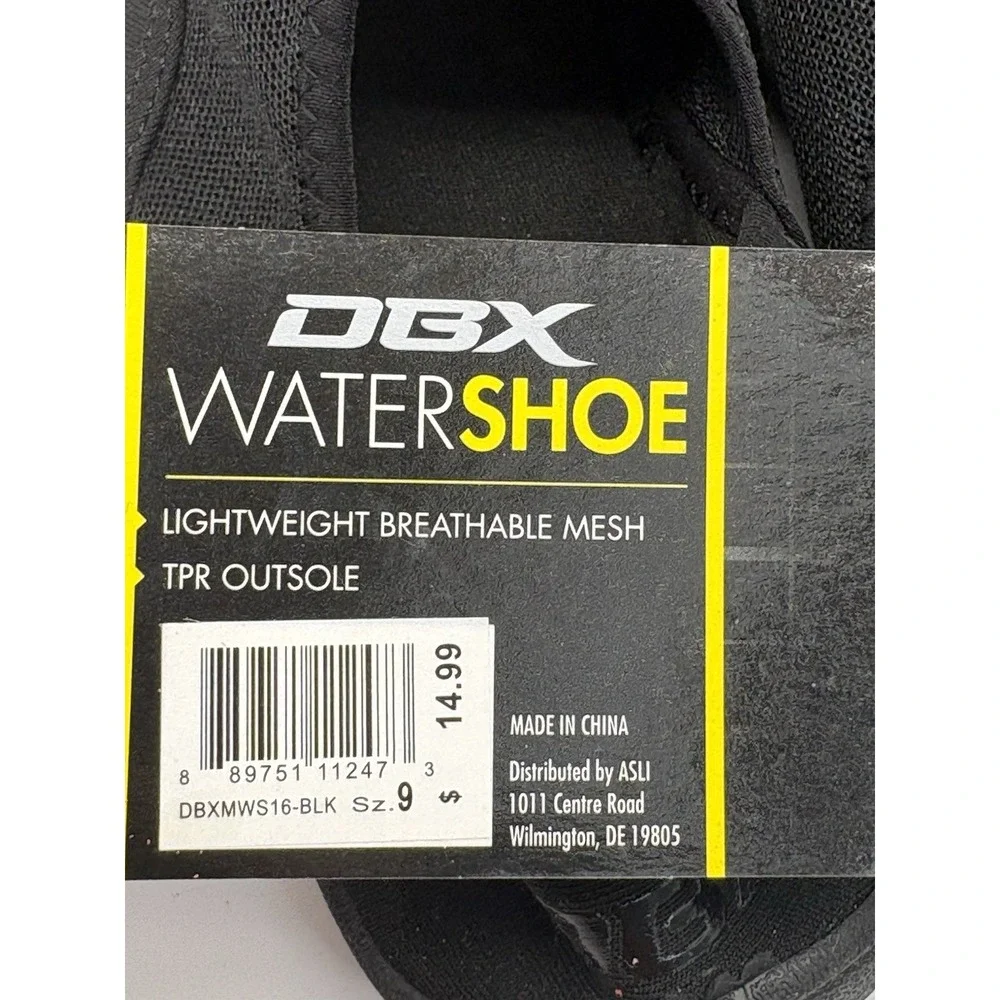 DBX Men's Water Shoe Size 9 NWT Black Yellow